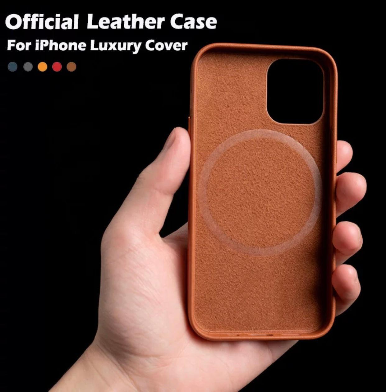 MagSafe Leather iPhone 12 Caser | Super Savings Technologies MagSafe Leather iPhone 12 Caser | Super Savings Technologies